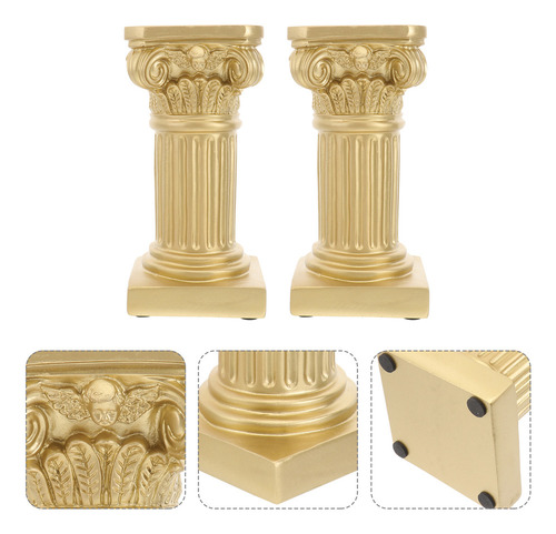 Base De Columna Romana De Estilo Europeo, 2 Unidades