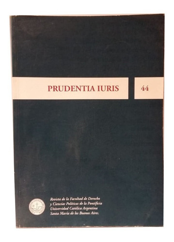 Revista Prudentia Iuris, No. 44, Edicion Uca, Excelente