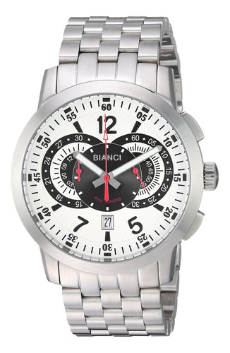 Reloj Hombre Roberto Bianci Rb70962 Cuarzo Pulso Plateado En