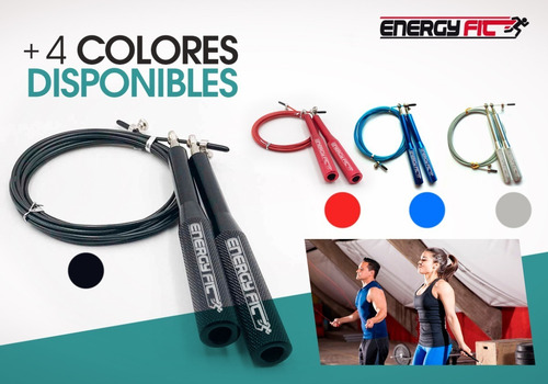 Imagen 8 de 10 de Soga Saltar Speed Rope Mangos Aluminio Cabezal 360° Crossfit