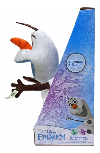 Peluche Olaf 25 Cm Interactivo Camina Repite Frozen