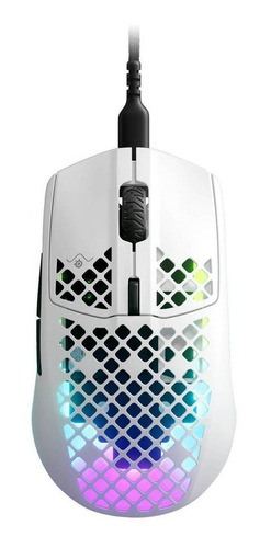 Imagen 1 de 4 de Mouse de juego SteelSeries Aerox 3 snow