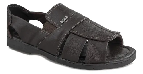 Sandália Masculina Córdoba Em Couro Fiero