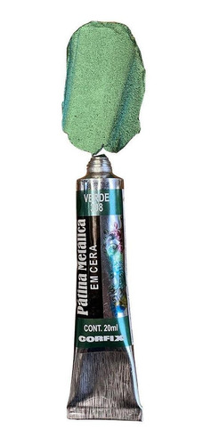 Patina Metalica Em Cera Corfix 398 Verde 20ml