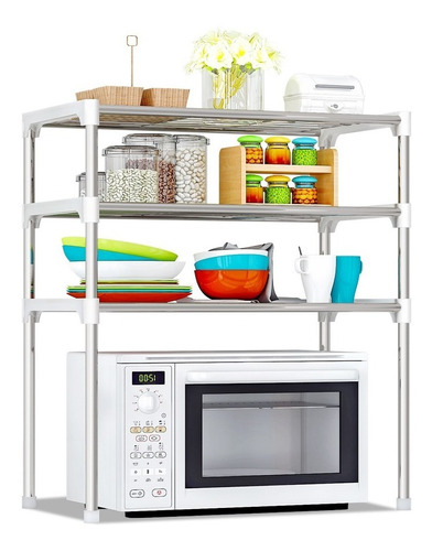 Mueble Organizador Estante Cocina 3 Niveles Almacenamiento