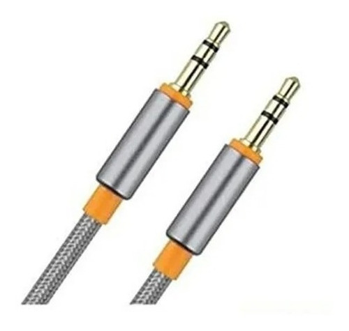 Imagen 4 de 10 de Cable Auxiliar Spica 3.5 Macho Macho Ma 1mt Mallado ,,