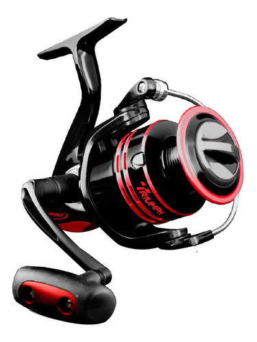 Reel Spinit Triumph Se5000 Pesca Frontal Color Negro Lado De La Manija Derecho/izquierdo