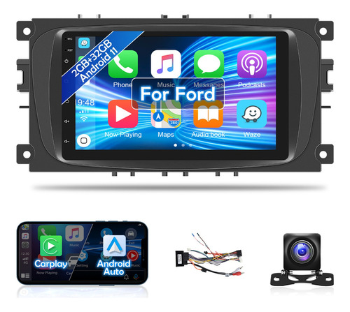 Autoestéreo Android 11 2+32g C/carplay P/ford Focus 2008-11