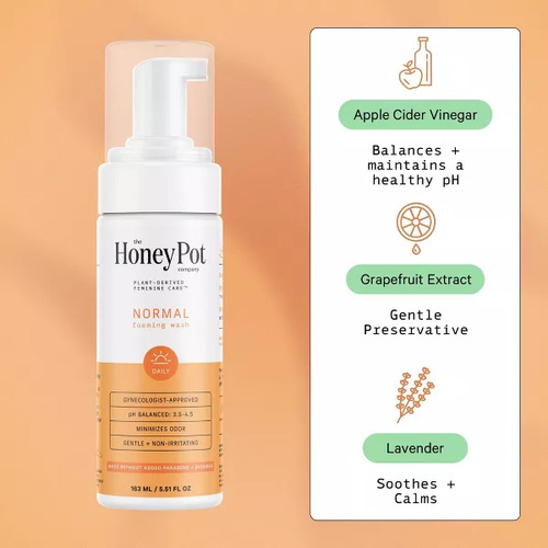 The Honey Pot Company Jabón Íntimo Femenino En Espuma 163 Ml