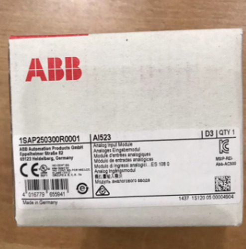 New Abb 1sap250300r0001 Ai523 D2 Analog Input Module Bbt