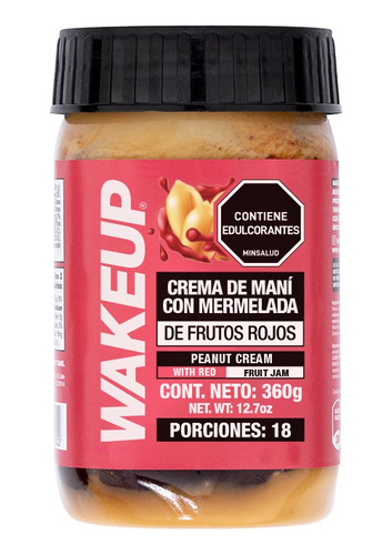 Crema De Maní Frutos Rojos 360g - g a $49
