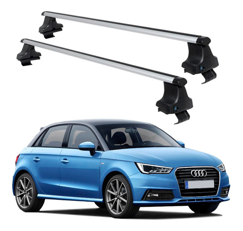 Barras Portaequipaje Audi A1 Rack Aluminio Ganchos #6a