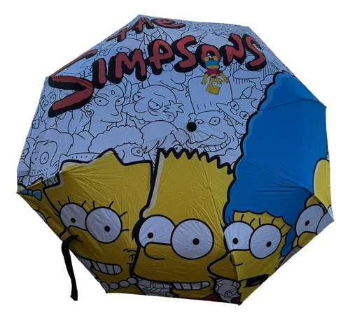 Paraguas Sombrillas Plegable Los Simpsons Anti-uv 8 Huesos