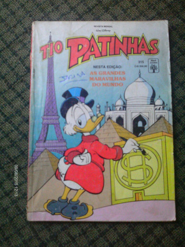 Tio Patinhas N. 315 Ed. Abril Manuseado Leia O Anuncio