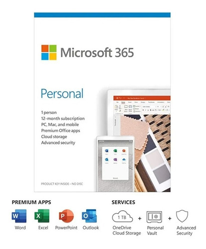 Office 365 Personal Edition Mac/win 1 Ano
