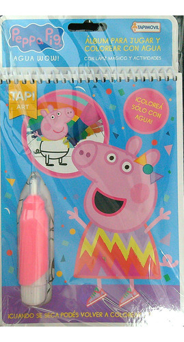 Peppa Pig - Agua Wow - Tapi Art (cartone) - Incluye Lapiz  