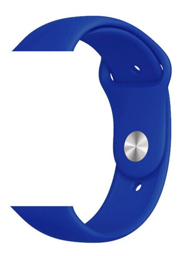 Pulseira De Silicone Sport P/ Apple Watch 42/44mm Azul Royal