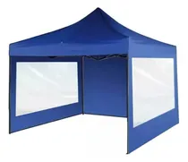 Comprar Paredes Para Gazebo 3x3 Azul 9m 3 Laterales Pvc Impermeable