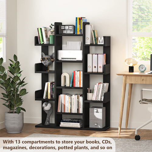 Aheaplus Librería Estantería En Forma De Árbol Con 13