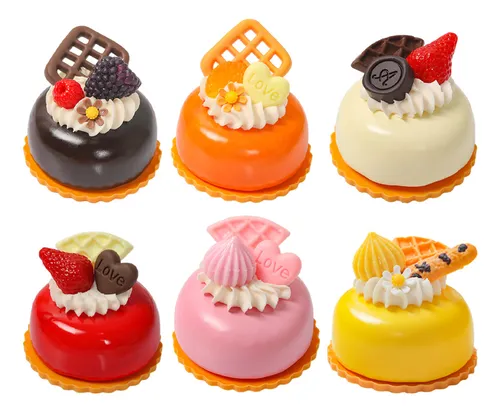 comprar Adornos Simulados De Modelo De Tarta Francesa Pequeña, 6 Uni