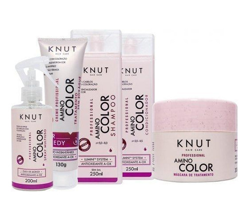 Knut Amino Color Kit Completo 5 Produtos