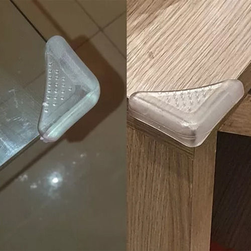 Protetor De Quinas De Silicone Para Bebê - 4 Pçs! Desire Cor Transparente