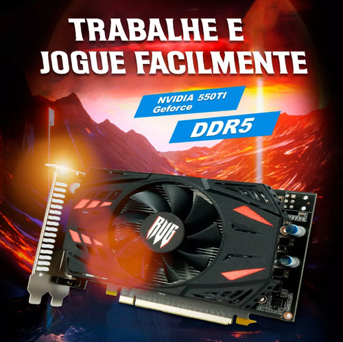 Placa De Vídeo Nvidia Geforce Gtx 550ti 2gb Ddr5 128bits