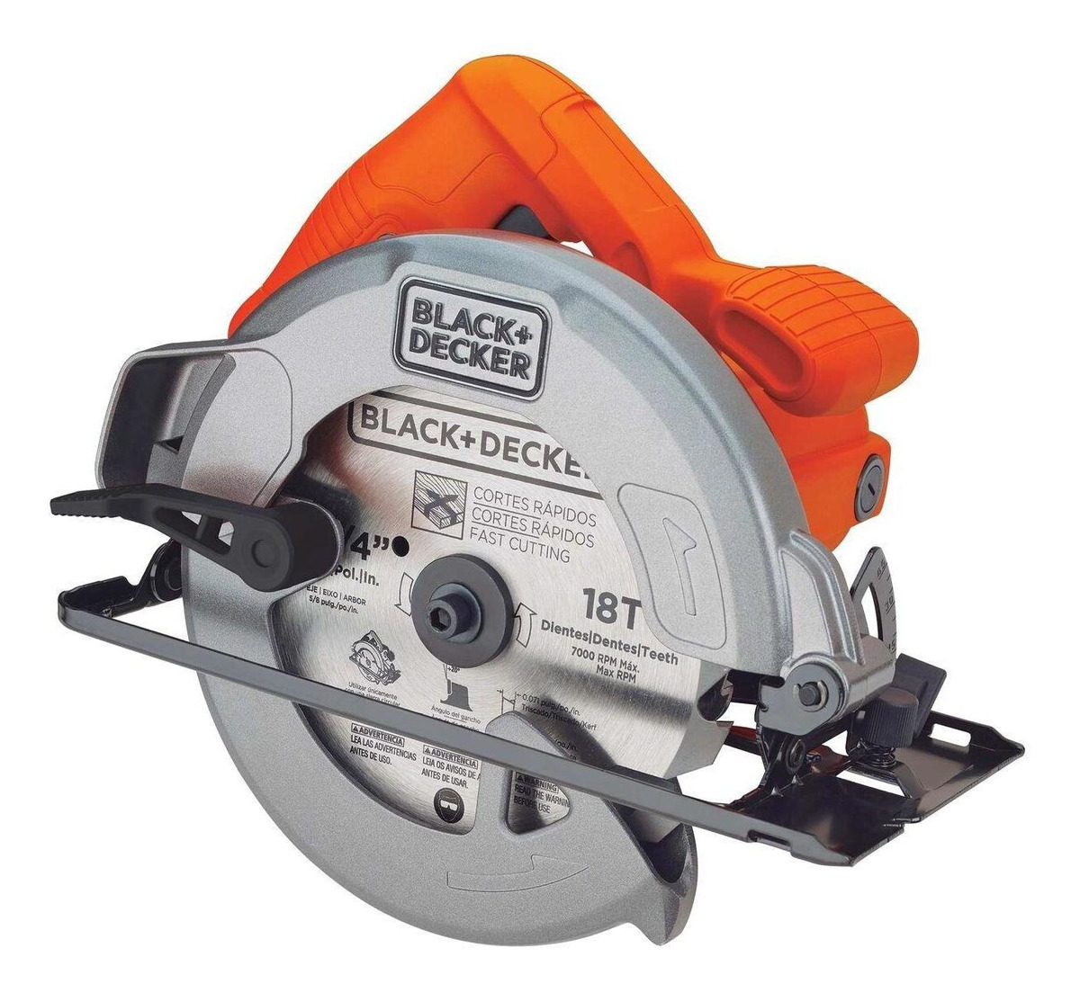 Sierra Circular 1400w + Disco Black & Decker Cs1004-b3