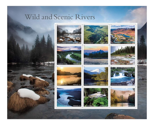 2019 Wild And Scenic Rivers Hoja De 12 Sellos Postales ...