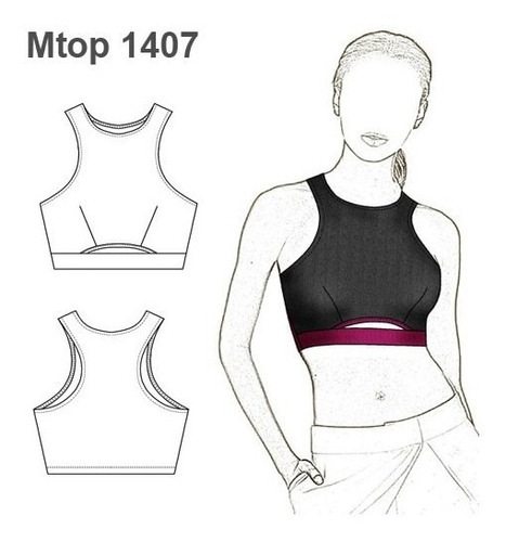 ( Moldes De Ropa)  Top Musculosa Mujer 1407