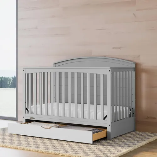 Graco benton convertible crib pebble gray hot sale