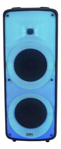 Caixa Som Portátil Bluetooth 2000w Rms 1 Microfone Show Leds