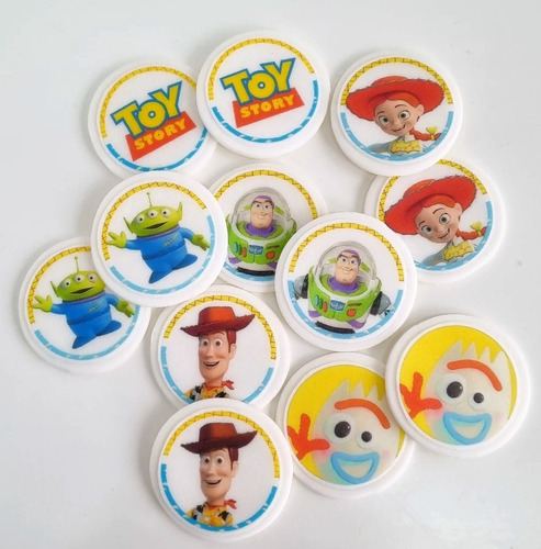 Toy Story Toppers De Azúcar Comestibles Para Cupcakes 