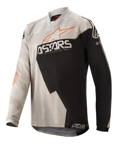 Polera De Niño Alpinestars Racer Factory 2020 (gris Claro)