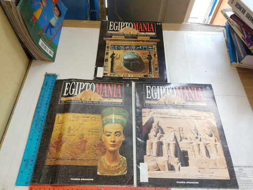 Lote De 3 Fascículos De Egiptomanía Números 2 6 Y 19
