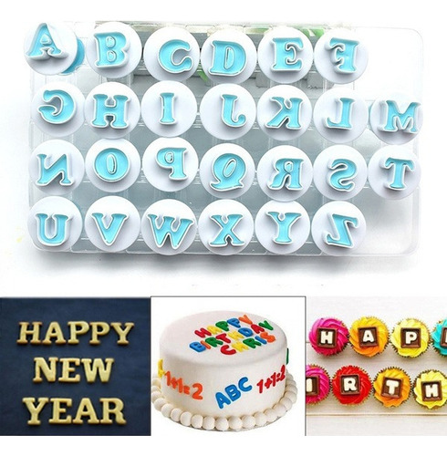 Molde De Galletas Pastel Para Fondant Con Números Del Alfabe