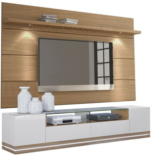 Mueble Tv Con Panel Oculta Cable Ref: Livo 4.0 Lacado