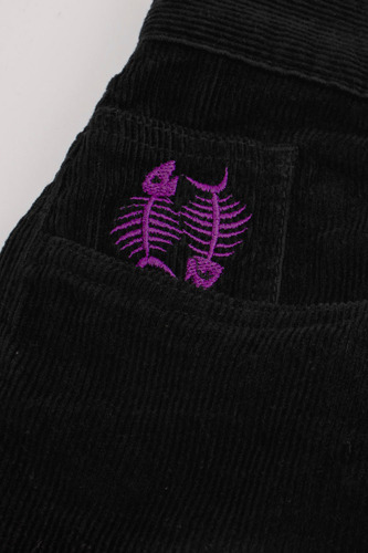 Imagen 5 de 7 de Pantalón De Corderoy Hubbsi Woodoo - Negro