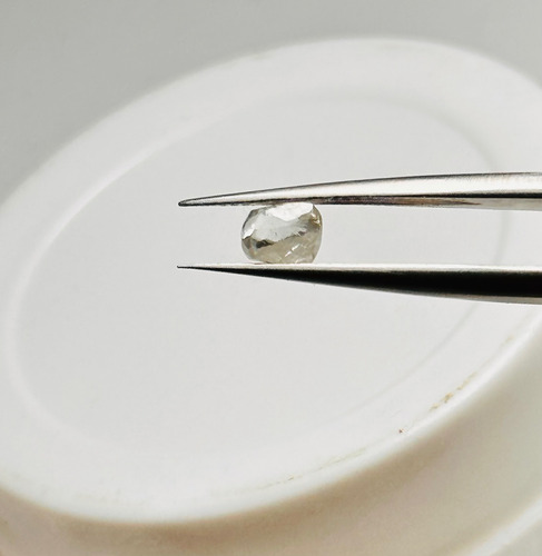 Diamante Bruto Natural Legítimo Peso 0,58 Cts Otimo 100% Branco