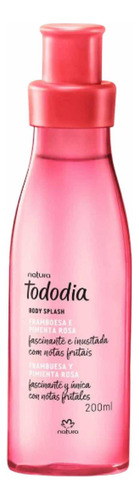 Body Splash Frambuesa Y Pimienta Rosa 200 Ml Natura