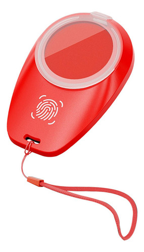 Almohadilla De Tinta Compatible Con Huellas Dactilares, Rojo