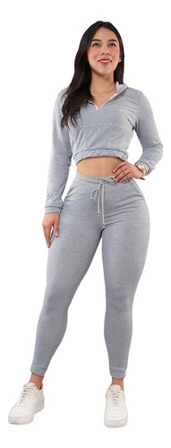 Conjunto Pants Dama Sudadera Mujer Sport Jogger Tela Premium