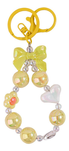 Llavero Con Cuentas, Precioso Accesorio Portátil Para