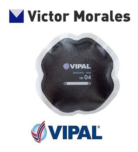 Parches Vipal Vd04 Para Reparación De Neumáticos 10und X C