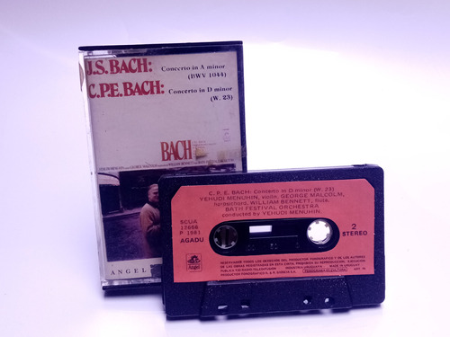 Cassettes Vintage Originales De J.s.bach Y C.p.e. Bach