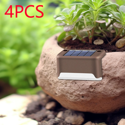 4 Piezas Luces Solares Para Escalones, Luces Luz Blanca