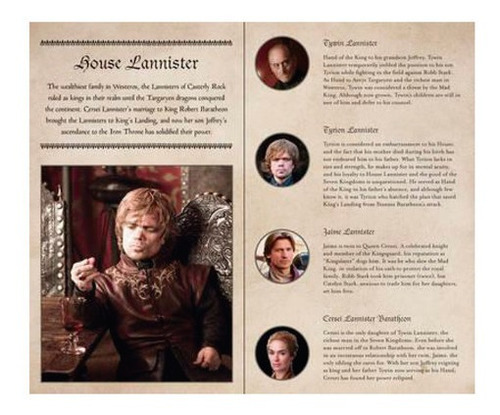 Game Of Thrones Libreta House Lannister Mediana Tapa Dura, De Hbo. Editorial Insight, Tapa Dura, Edición 1 En Inglés, 2014
