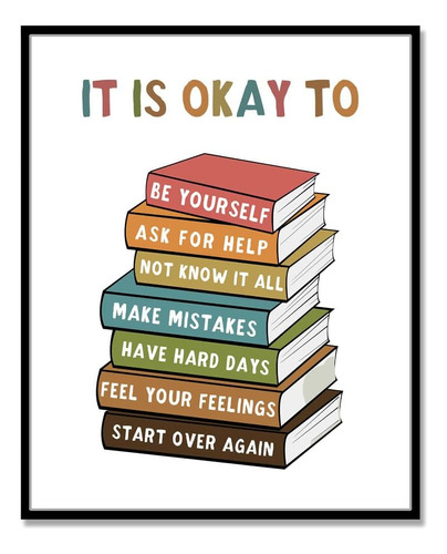 It Is Okay To Feel, Boho Classroom Decor, My Feelings, Póste