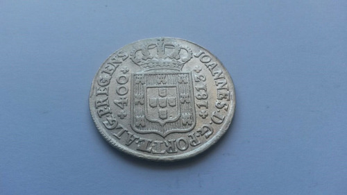 Moeda Prata Portugal - 400 Réis De 1813