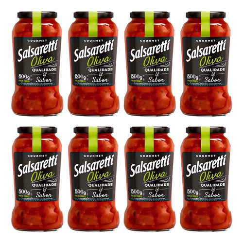 Molho de tomate oliva Salsaretti Gourmet sem glúten 500 g